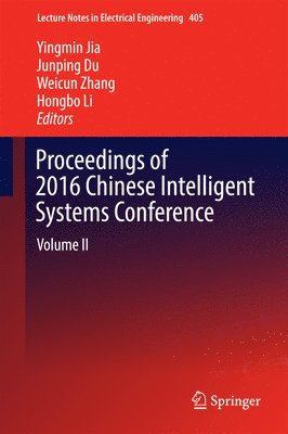 Proceedings of 2016 Chinese Intelligent Systems Conference 1