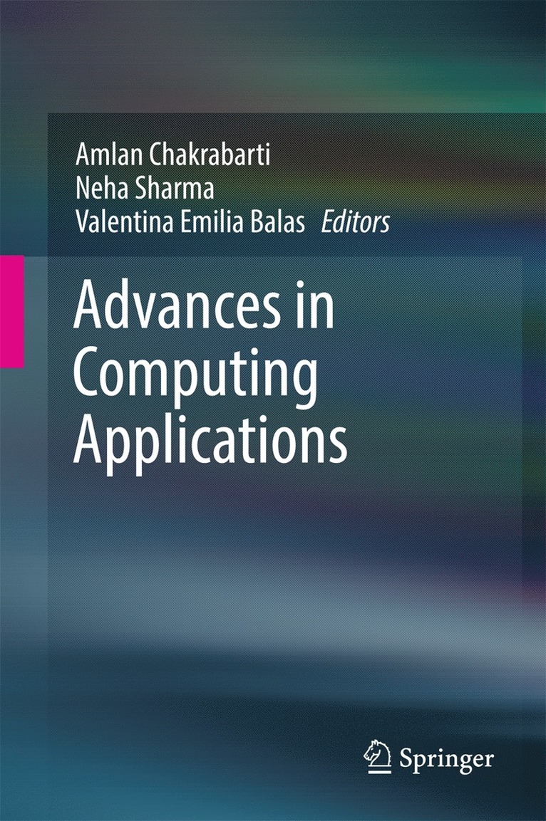Amlan Chakrabarti, Neha Sharma, Valentina Emilia Balas - Advances in Computing Applications, Inbunden