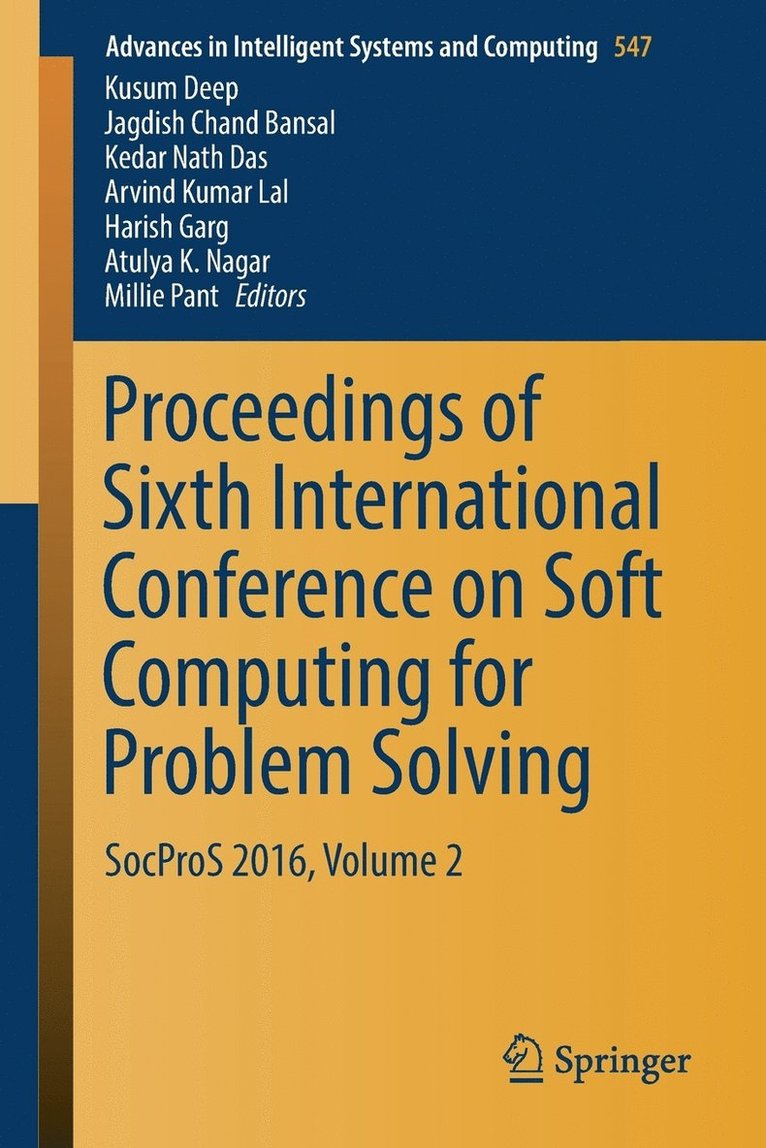 Proceedings of Sixth International Conference on Soft Computing for Problem Solving 1