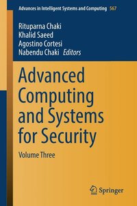 bokomslag Advanced Computing and Systems for Security