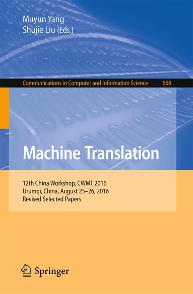 Muyun Yang, Shujie Liu - Machine Translation, Häftad