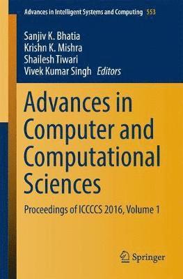 bokomslag Advances in Computer and Computational Sciences