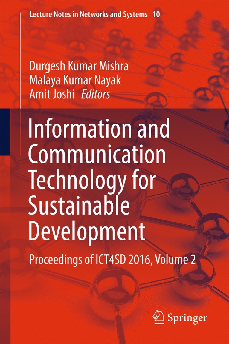 Information and Communication Technology for Sustainable Development 1