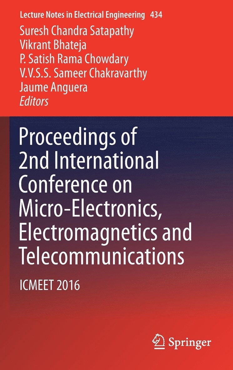 Proceedings of 2nd International Conference on Micro-Electronics, Electromagnetics and Telecommunications 1