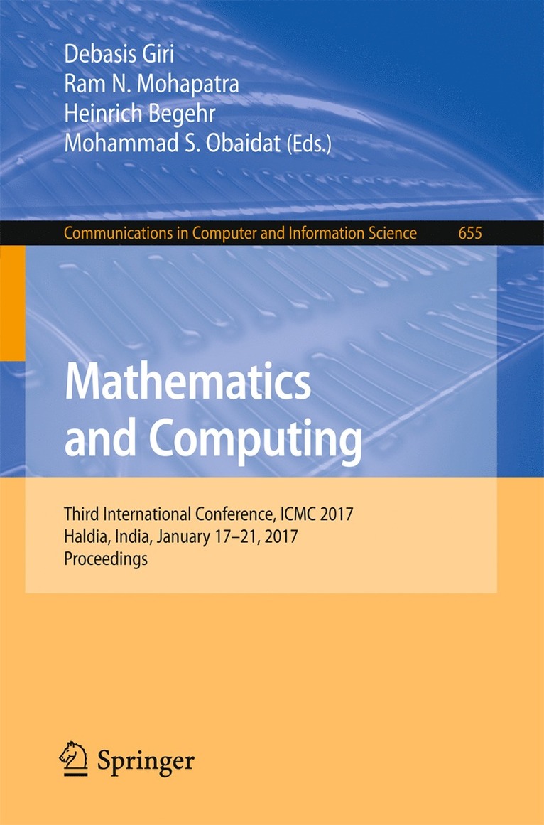 Debasis Giri, Ram N. Mohapatra, Heinrich Begehr, Mohammad S. Obaidat - Mathematics and Computing, Häftad