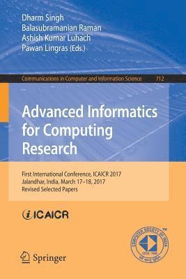 Advanced Informatics for Computing Research 1