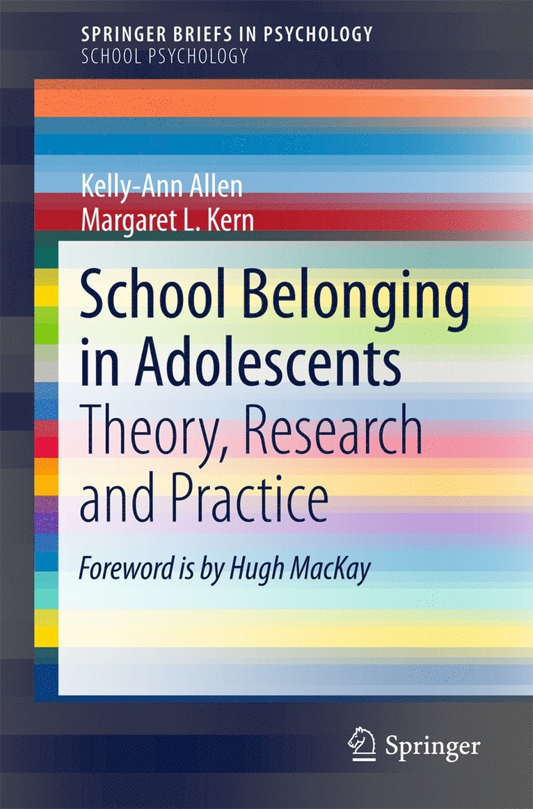 Kelly-Ann Allen, Peggy Kern, Margaret L. Kern - School Belonging in Adolescents, Häftad