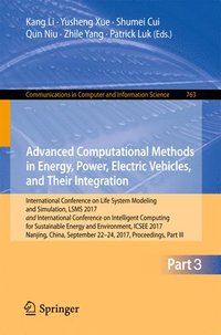 bokomslag Advanced Computational Methods in Energy, Power, Electric Vehicles, and Their Integration