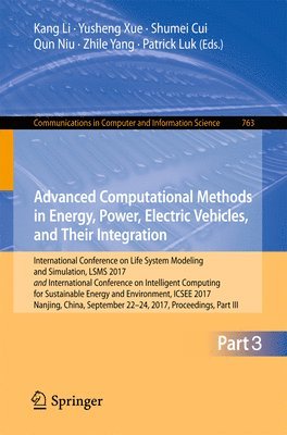 Advanced Computational Methods in Energy, Power, Electric Vehicles, and Their Integration 1