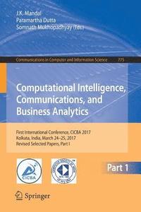 bokomslag Computational Intelligence, Communications, and Business Analytics