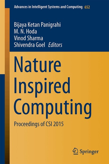 Bijaya Ketan Panigrahi, M. N. Hoda, Vinod Sharma, Shivendra Goel - Nature Inspired Computing, Häftad