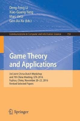 Game Theory and Applications 1