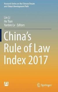 bokomslag Chinas Rule of Law Index 2017