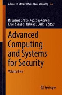 bokomslag Advanced Computing and Systems for Security