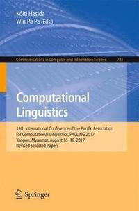 bokomslag Computational Linguistics