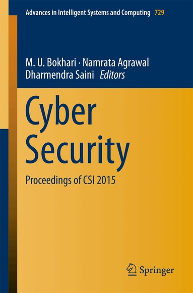 M. U. Bokhari, Namrata Agrawal, Dharmendra Saini - Cyber Security, Häftad