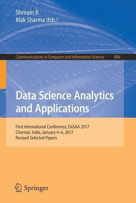 bokomslag Data Science Analytics and Applications