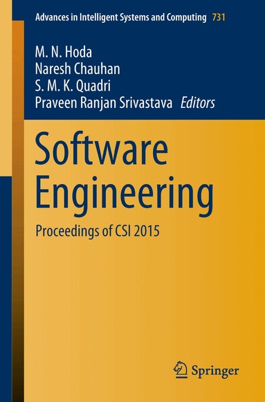 M. N. Hoda, Naresh Chauhan, S. M. K. Quadri, Praveen Ranjan Srivastava - Software Engineering, Häftad