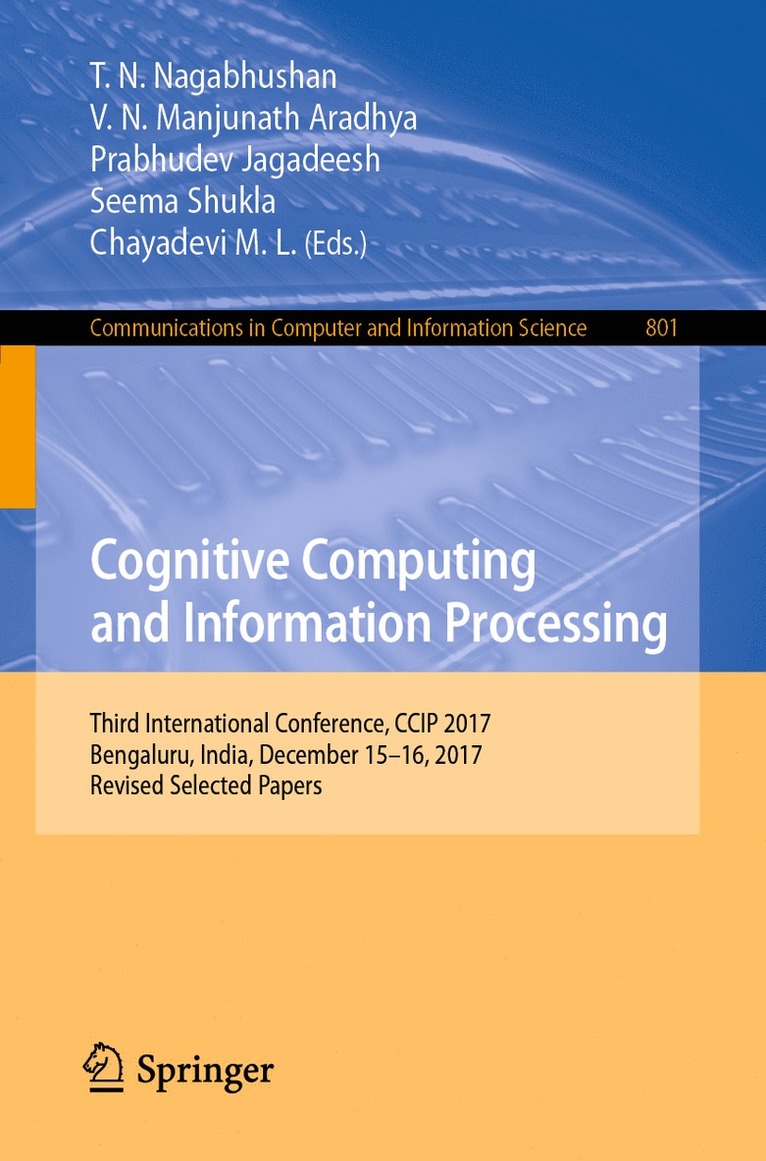 Cognitive Computing and Information Processing 1