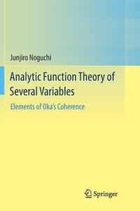 bokomslag Analytic Function Theory of Several Variables