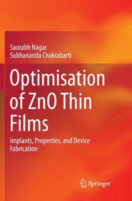 bokomslag Optimisation of ZnO Thin Films