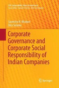 bokomslag Corporate Governance and Corporate Social Responsibility of Indian Companies