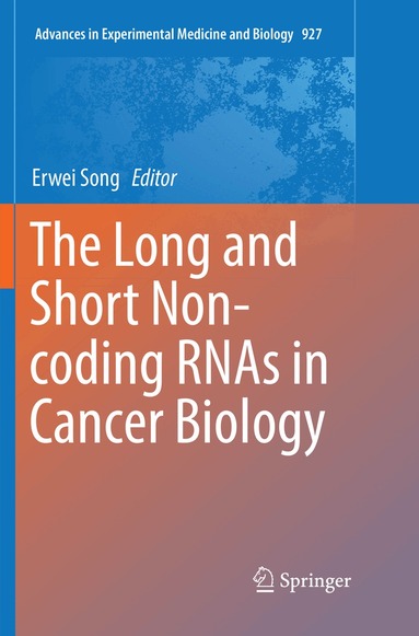 Erwei Song - Long and Short Non-coding RNAs in Cancer Biology, Häftad