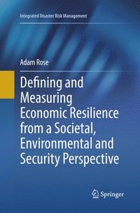 bokomslag Defining and Measuring Economic Resilience from a Societal, Environmental and Security Perspective