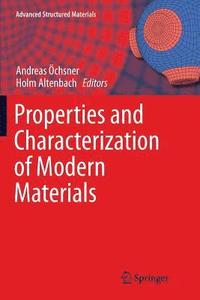 bokomslag Properties and Characterization of Modern Materials