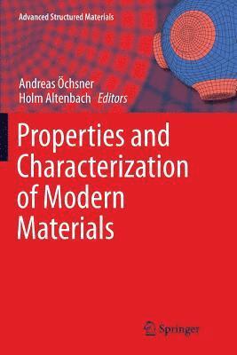 bokomslag Properties and Characterization of Modern Materials