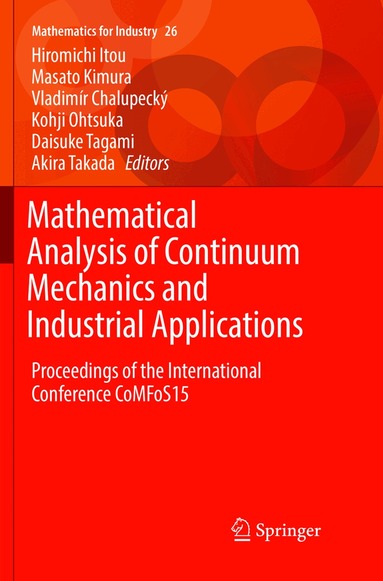 Hiromichi Itou, Masato Kimura, Vladimír Chalupecký, Kohji Ohtsuka, Daisuke Tagami, Akira Takada - Mathematical Analysis of Continuum Mechanics and Industrial Applications, Häftad