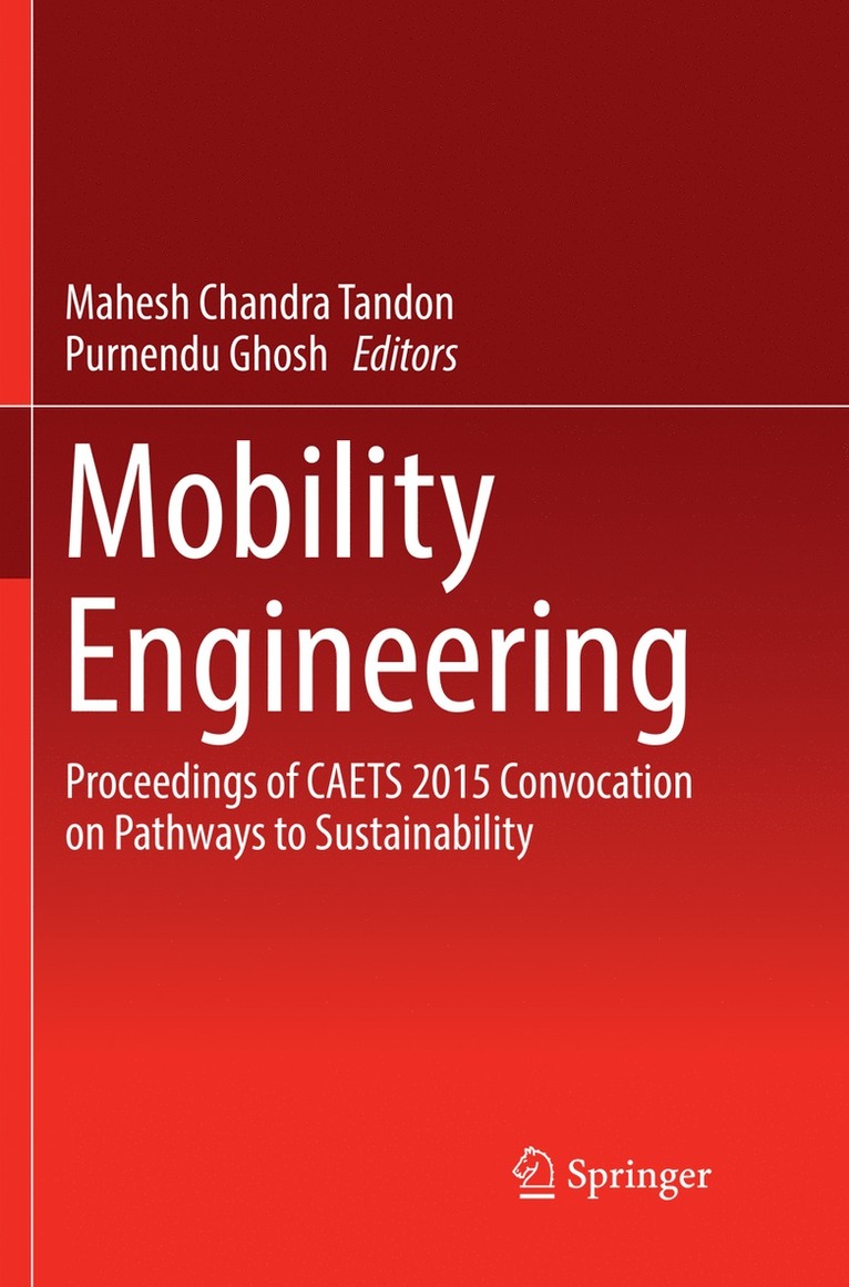 Mahesh Chandra Tandon, Purnendu Ghosh - Mobility Engineering, Häftad
