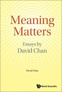 bokomslag Meaning Matters: Essays By David Chan