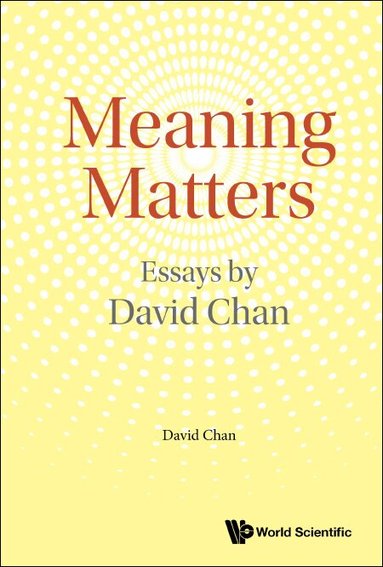 David Chan - MEANING MATTERS: ESSAYS BY DAVID CHAN, Inbunden