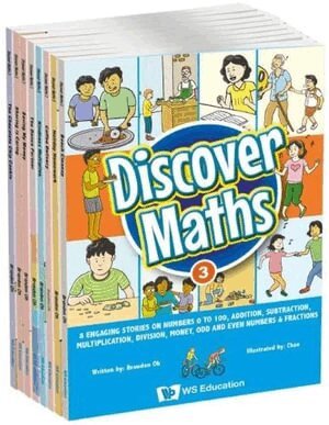 Brandon Oh - DISCOVER MATHS 3: 8 ENGAGING STORIES ON NUMBERS 0 TO 100, ADDITION, SUBTRACTION, MULTIPLICATION, DIVISION, MONEY, ODD AND EVEN NUMBERS & FRACTIONS, Häftad