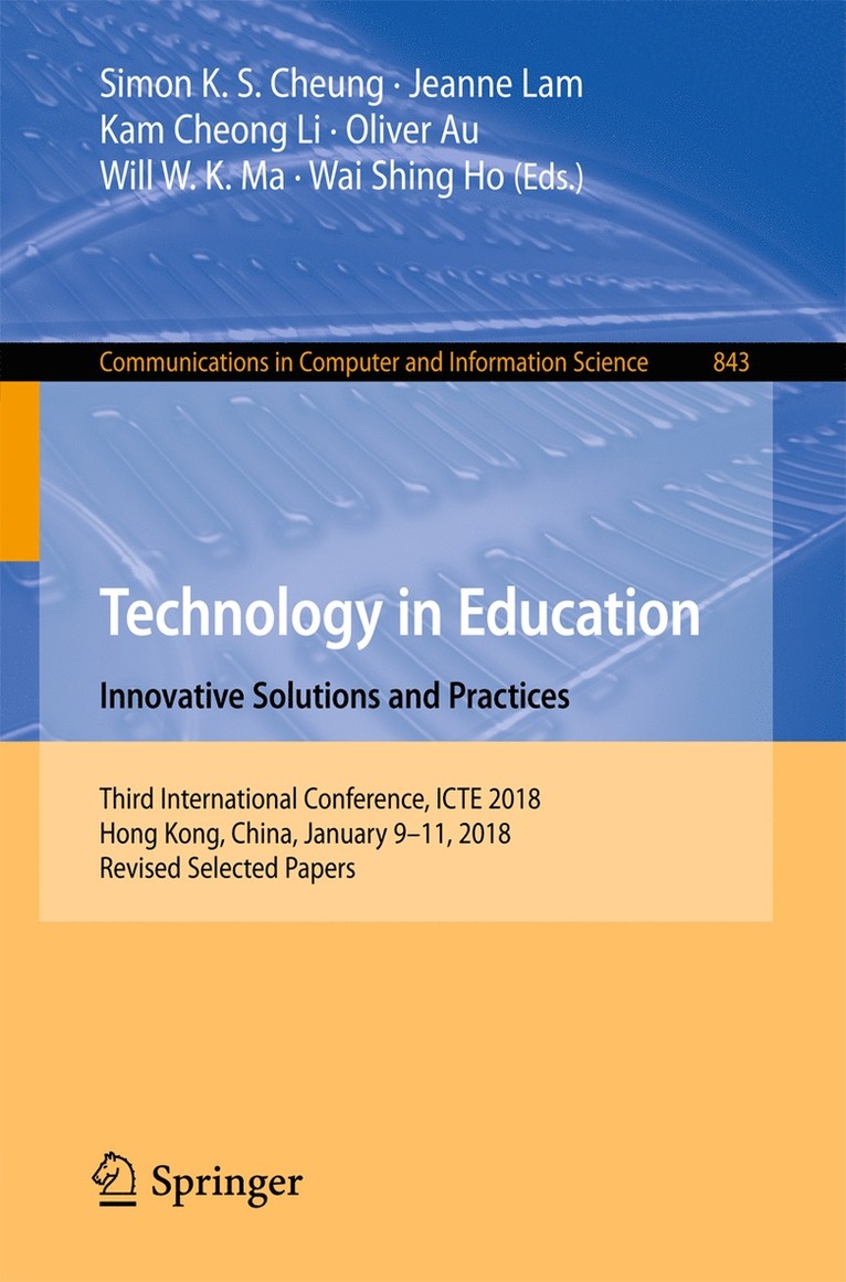 Technology in Education. Innovative Solutions and Practices 1