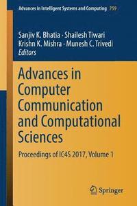 bokomslag Advances in Computer Communication and Computational Sciences