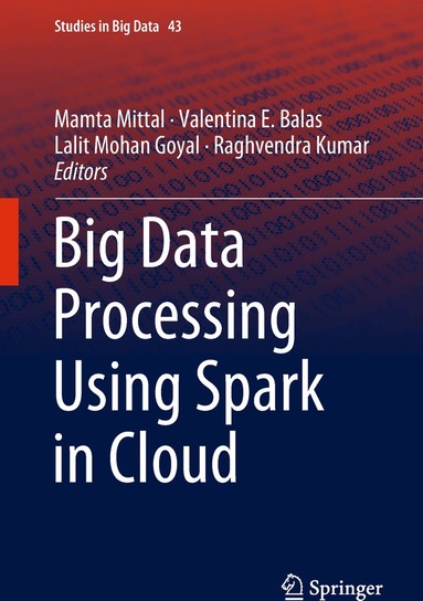 Mamta Mittal, Valentina E. Balas, Lalit Mohan Goyal, Raghvendra Kumar - Big Data Processing Using Spark in Cloud, Inbunden