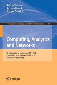bokomslag Computing, Analytics and Networks