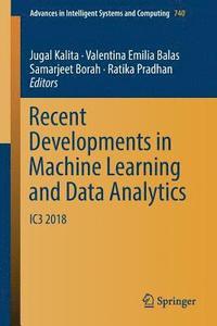 bokomslag Recent Developments in Machine Learning and Data Analytics