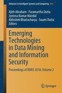 bokomslag Emerging Technologies in Data Mining and Information Security