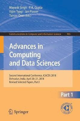 Advances in Computing and Data Sciences 1