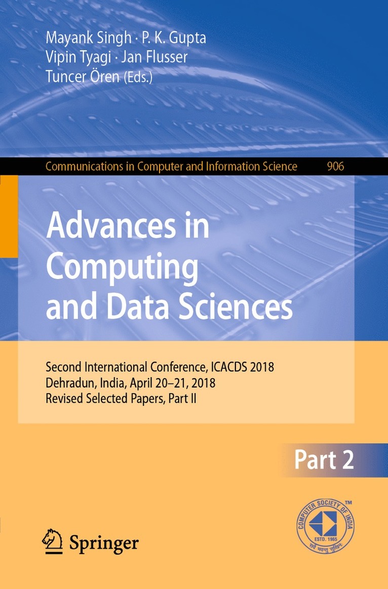 Advances in Computing and Data Sciences 1