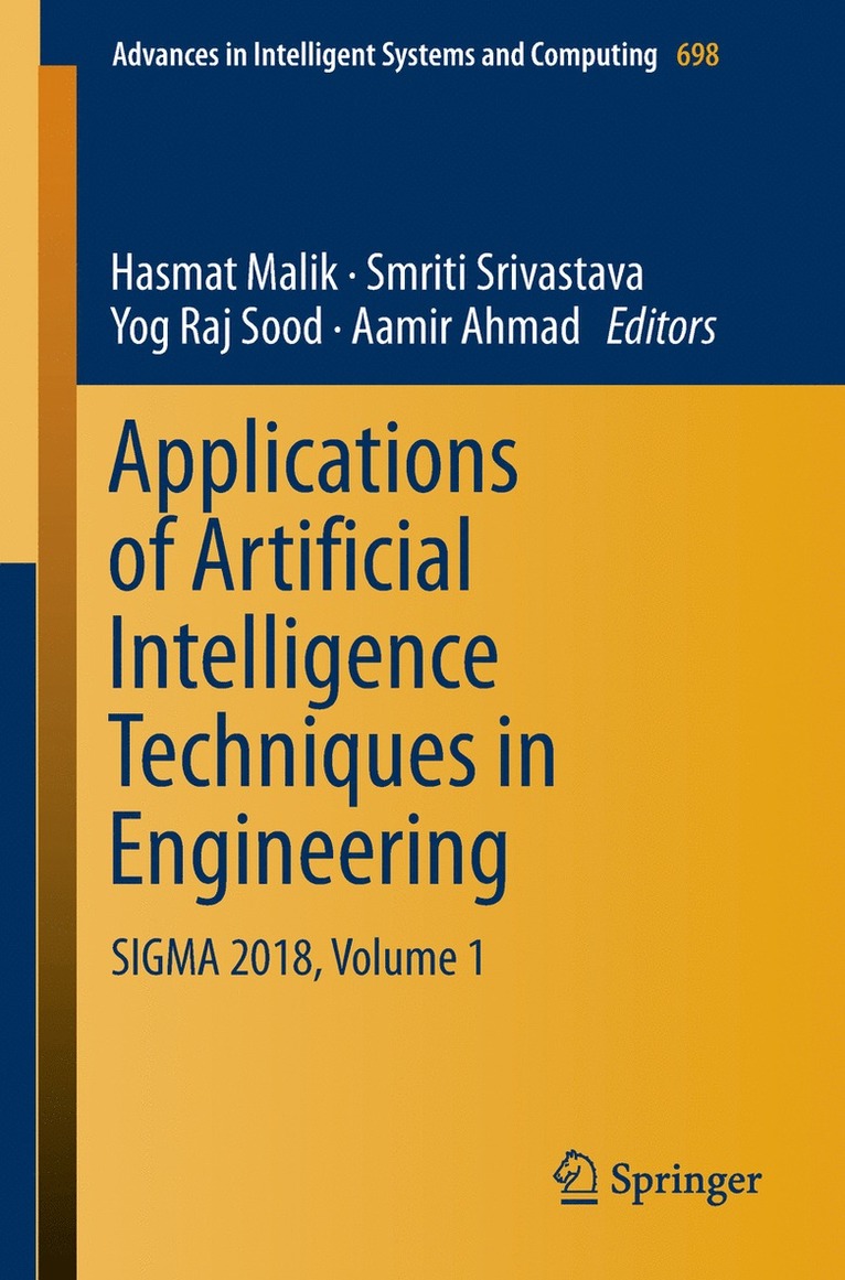 Hasmat Malik, Smriti Srivastava, Yog Raj Sood, Aamir Ahmad - Applications of Artificial Intelligence Techniques in Engineering, Häftad