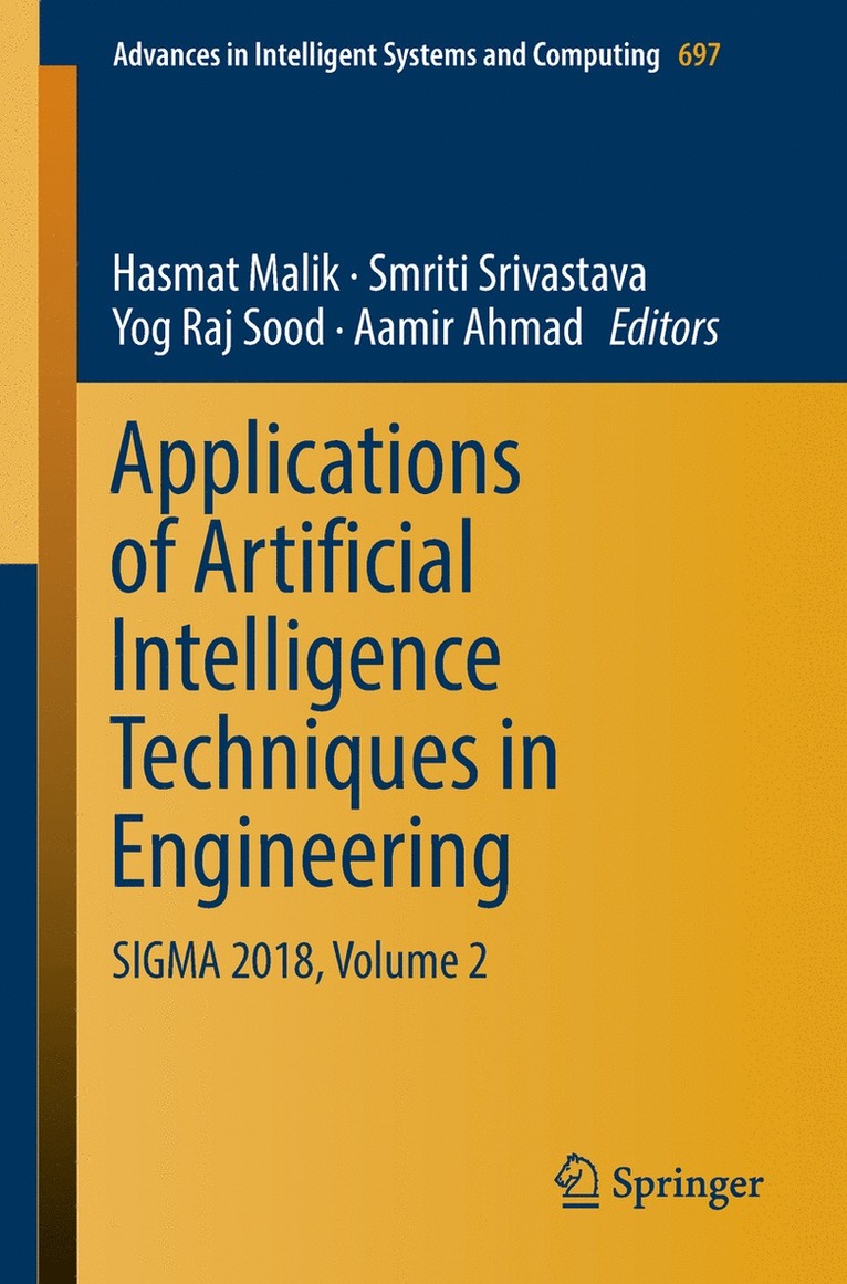 Hasmat Malik, Smriti Srivastava, Yog Raj Sood, Aamir Ahmad - Applications of Artificial Intelligence Techniques in Engineering, Häftad