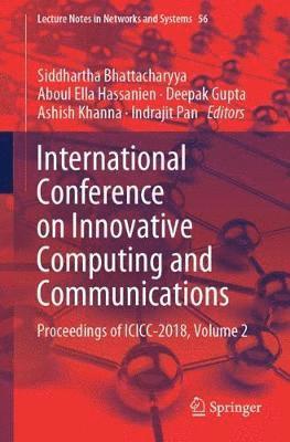 bokomslag International Conference on Innovative Computing and Communications