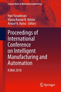 bokomslag Proceedings of International Conference on Intelligent Manufacturing and Automation