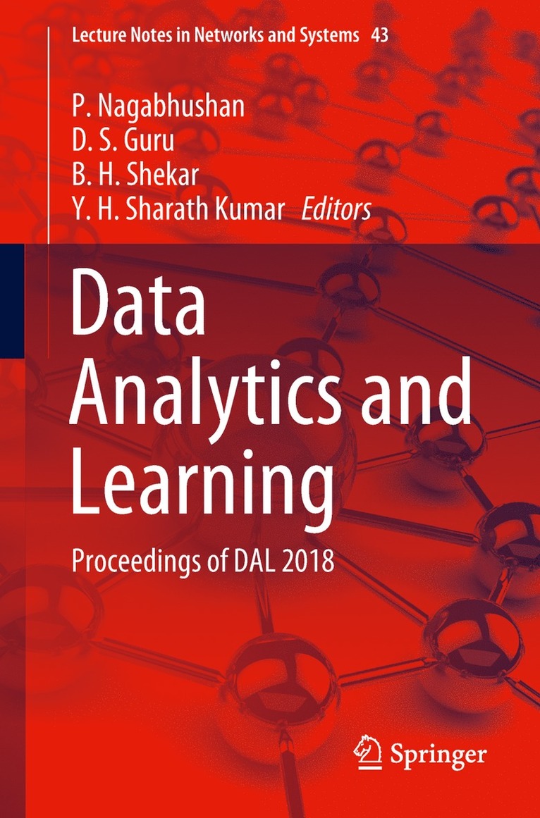 P. Nagabhushan, D. S. Guru, B. H. Shekar, Y. H. Sharath Kumar - Data Analytics and Learning, Häftad