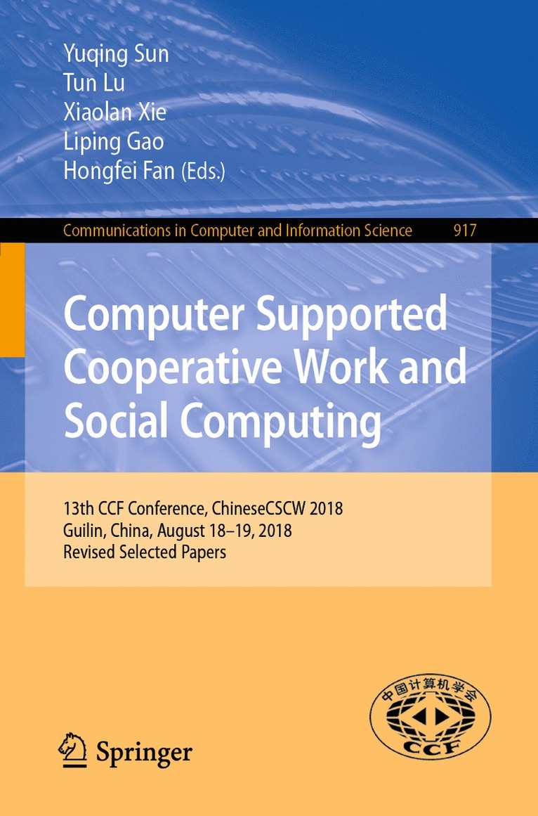 Computer Supported Cooperative Work and Social Computing 1