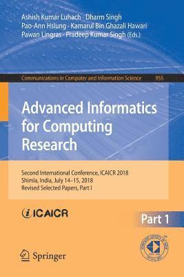 bokomslag Advanced Informatics for Computing Research